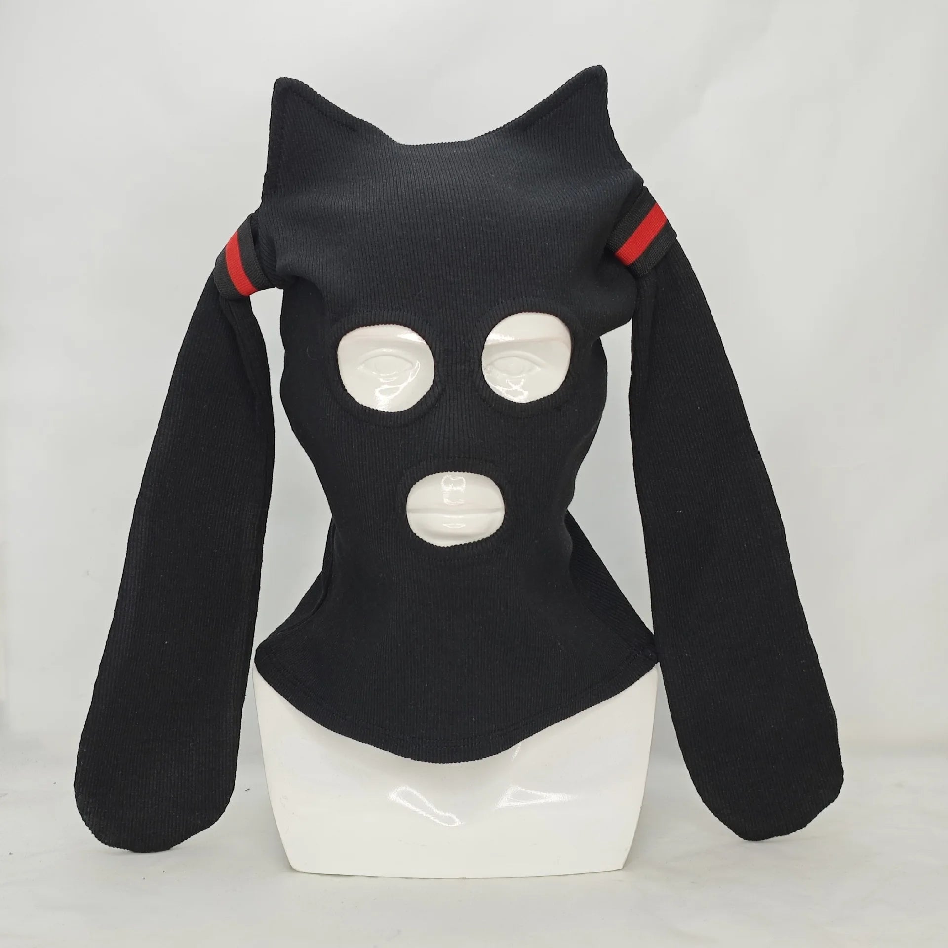Hatsune Miku Balaclava Mask Anime-Themed Hood Soft Breathable Fabric for Cosplay Street Fashion Conventions
