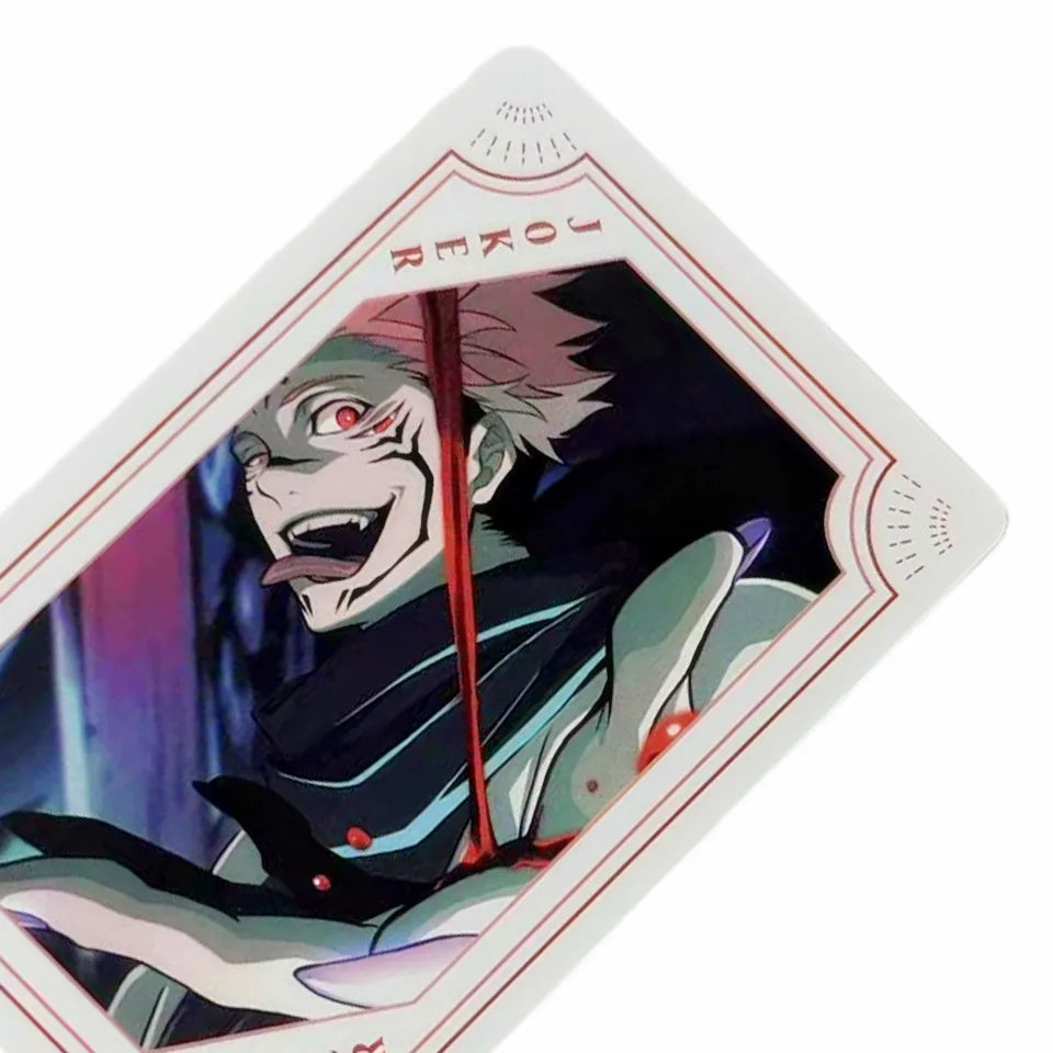 Jujutsu Kaisen Playing Poker Cards Board Games Anime Itadori Yuji Child Kids Toys Children Toy Deck Card Game Set Megumi Satoru
