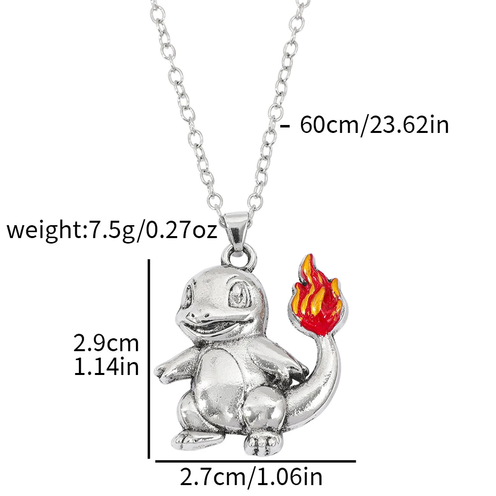 New Popular Anime Monster Bulbasaur, Charmander, Gengar Alloy Pendant Necklace