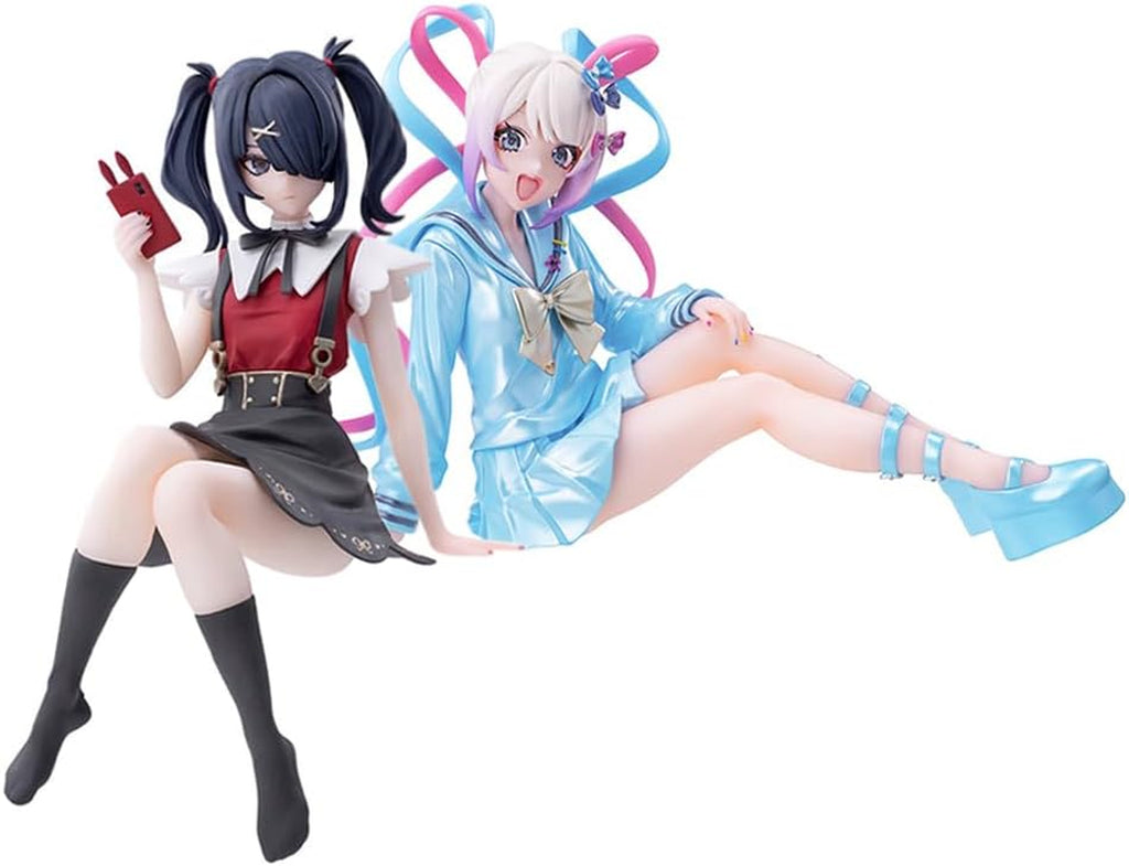 Kangel Figures Ame-Chan Anime Illustration Figure Anime Original Painting Character Figure Sitting Figurine Desktop Ornaments Collections 2PCS