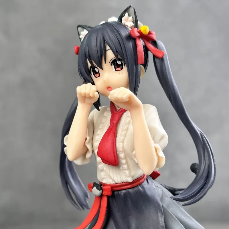 K-On! Cat-Themed Azusa Nakano & Yui Hirasawa Cute Anime Girl Figure Model Ornaments Toy Wholesale