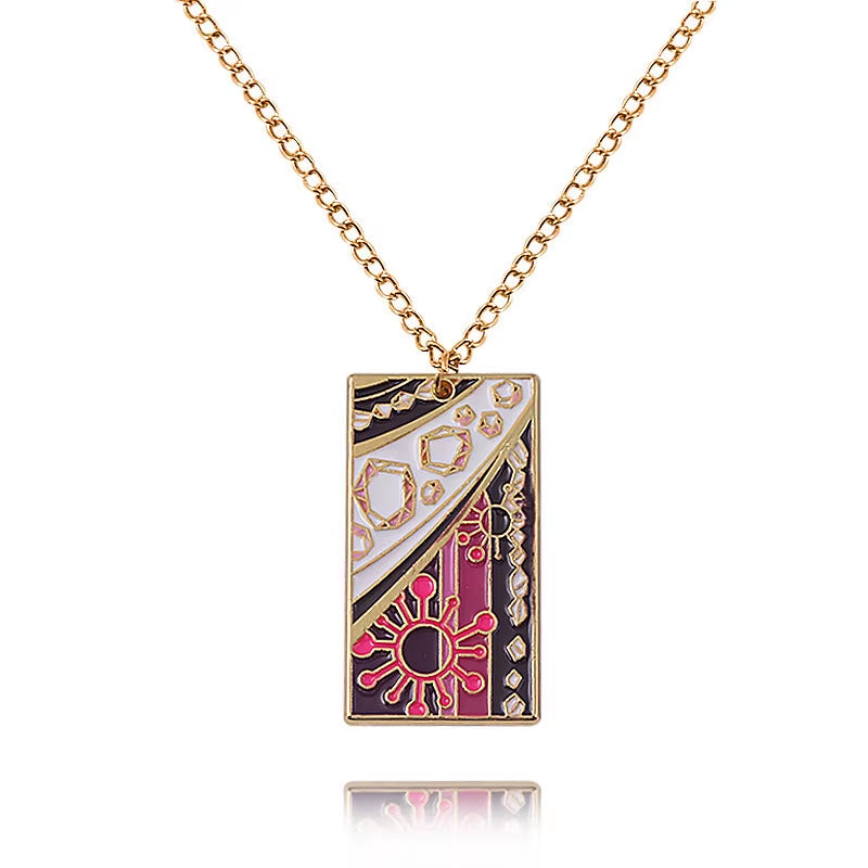Demon Slayer Anime Pendant Necklace Tanjiro Hashira Metal Drip Oil Cartoon Accessory Cross Border Jewelry Supply
