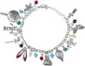 Princess Charm Bracelet Red Themed Inspired Jewelry Movie Character Gifts for Movie Lover Anime Gifts Cosplay Jewelry
