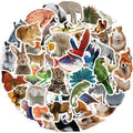 50Pcs Jungle Zoo Wild Animal Stickers DIY Diary Phone Case Handmade Scrapbook Aesthetic Stickers