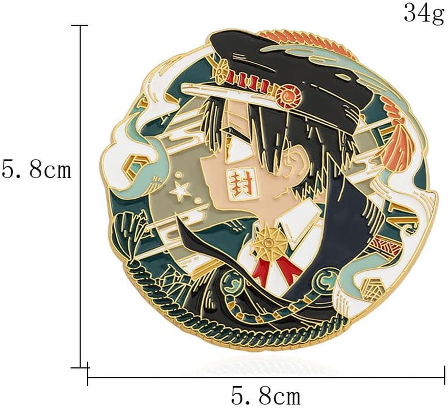 Toilet-Bound Hanako Kun Brooch Pins - Anime TBHK Enamel Pins for Backpacks Bag Accessories - Yashiro Nene Hanako Kun Yugi Amane Cosplay Brooches