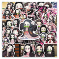 10/30/50Pcs Girl Kamado Nezuko Demon Slayer Stickers Anime Decals DIY Computer Motorcycle Laptop Luggage Kawaii Cartoon Sticker