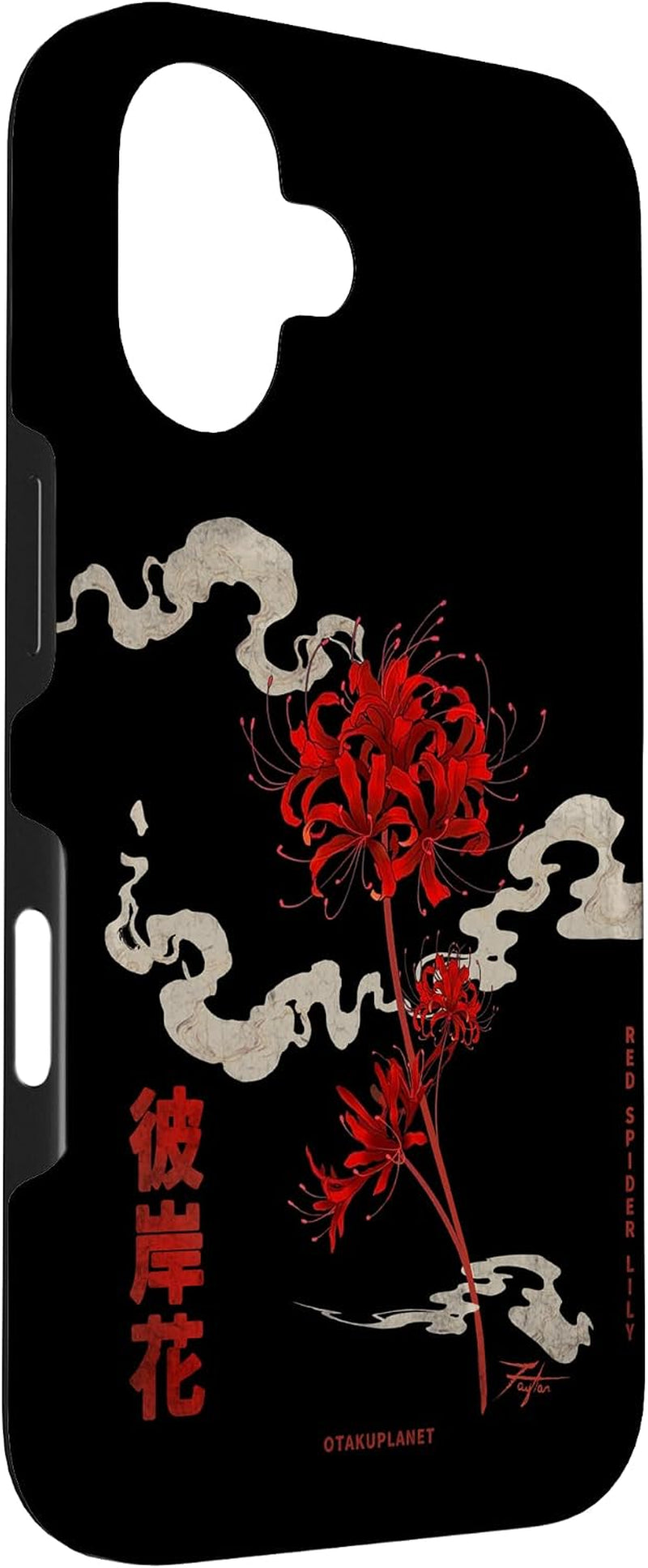 Higanbana or Red Spider Lily in 90S Harajuku Aesthetic Style Case for Iphone 16
