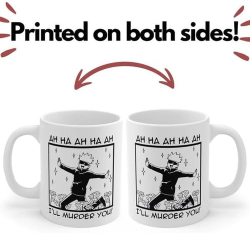 12 Oz Ceramic Mug Anime Cup Gojo Satoru Coffee for Anime Lovers Office Home Manga Gifts Accessories Hot and Cold Drinks Funny Manga Panel Character Design Gift for Him Her (Gojo Cute)