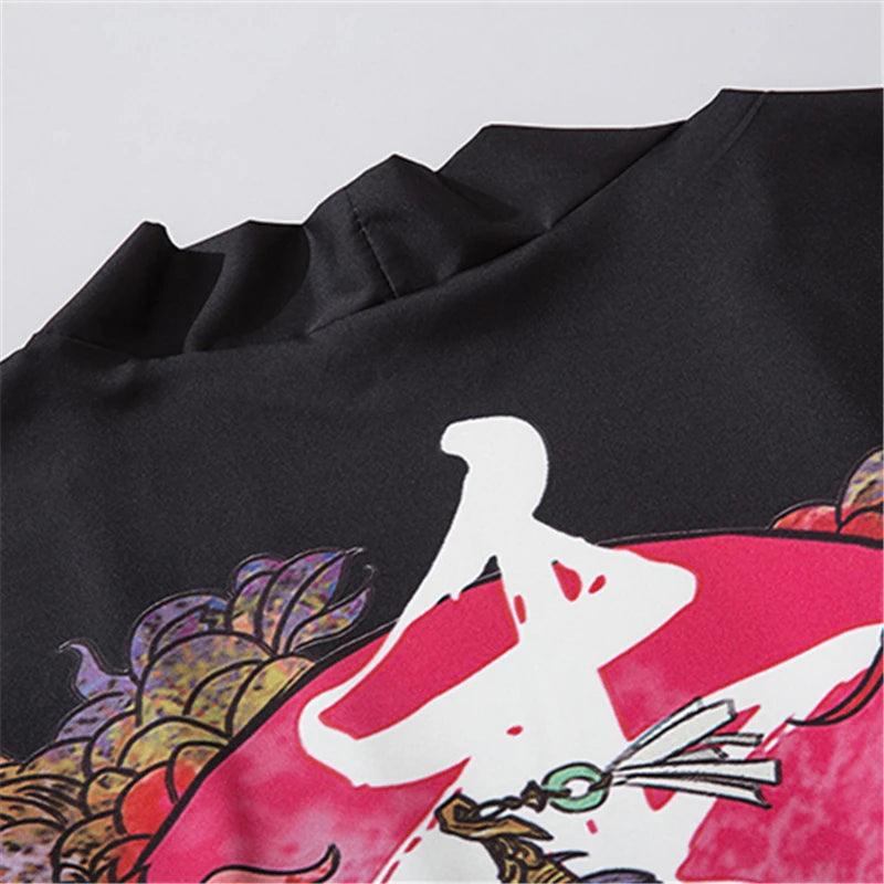 Bebovizi Summer Beauty Samurai Traditional Kimono Japanese Anime Clothes Cardigan Cosplay Men Women Yukata Female Shirt Blouse