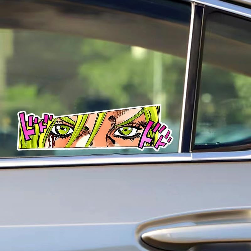 Jojo'S Bizarre Adventure Bruno Bucciarati Anime Vinyl Car Decal | Jojo Sticker Waterproof Removable Laptop Car Accessory | Anime Car Decor Vinyl Transfer Sticker for Fans and Collectors (STONEFREE)