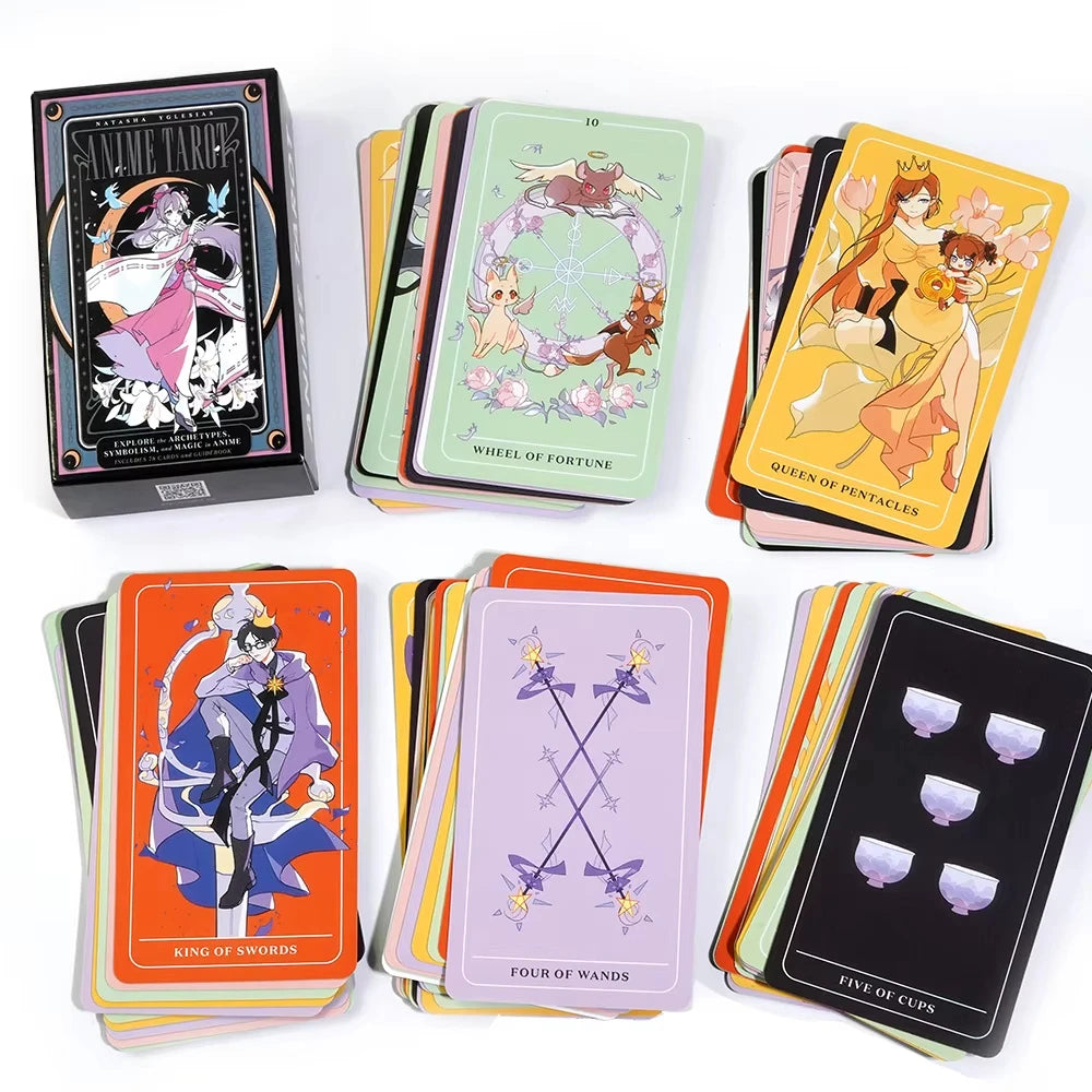 10.3*6Cm Anime Tarot Deck Explore the Archetypes Symbolism and Magic in Anime Modern Anime Characters