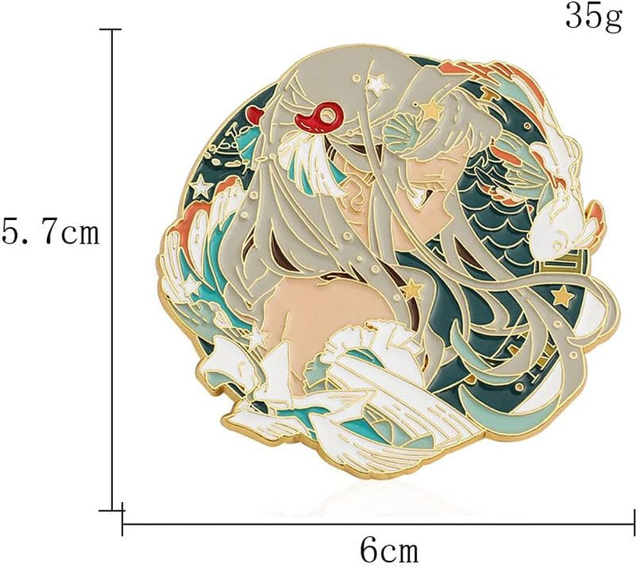 Toilet-Bound Hanako Kun Brooch Pins - Anime TBHK Enamel Pins for Backpacks Bag Accessories - Yashiro Nene Hanako Kun Yugi Amane Cosplay Brooches