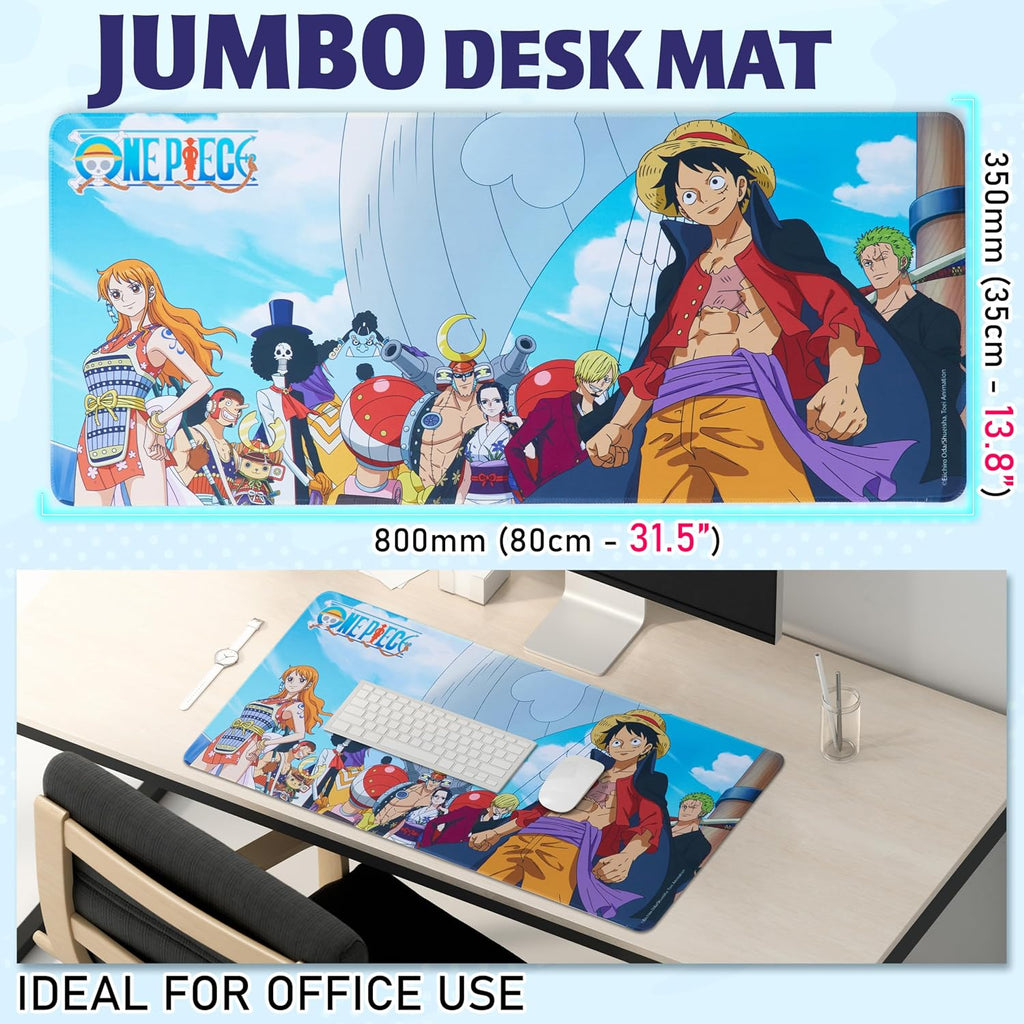 Gaming Desk Mat for Teens, Adults, 31.5 X 13.8” Non-Slip Surface, Anime Mouse Pad, Desk Decor, Gaming Mousepad, Gifts for Gamers (Multi )