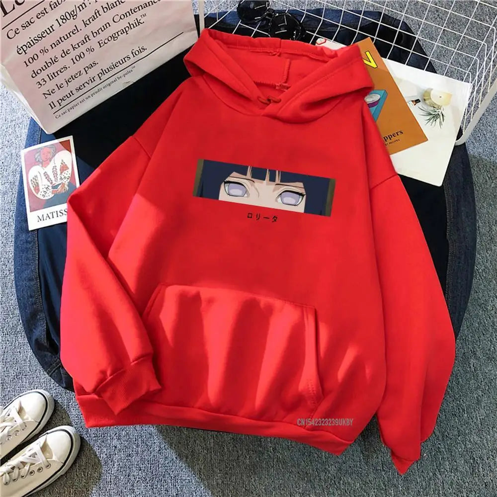 Hinata Hoodie Japanese INS Hinata Anime Printing Loose Sweatshirts Streetwear Men Womens Oversized Hoodies