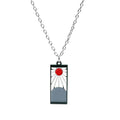 Demon Slayer Necklace Keychain Earrings Japanese Anime Cartoon Tanjiro Kamado Jewelry Gift for Women Girls