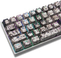 PBT Anime Keycaps - 108 Keys, XVX Japanese Custom Backlit Keycaps, OEM Profile for 61/87/104/108 Cherry Gateron MX Switches Mechanical Keyboard (Black Anime)