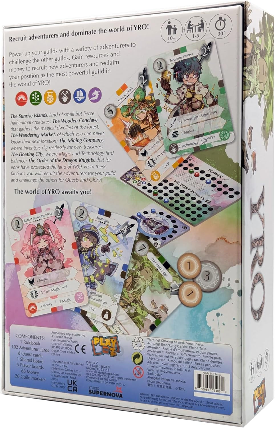 YRO - Anime Themed Competitve Card Game - for 1 to 5 Players and Ages 10+