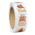 500 Stickers Capybara Roll Stickers High Value Cute Cartoon Decorative Stickers Sealing Stickers