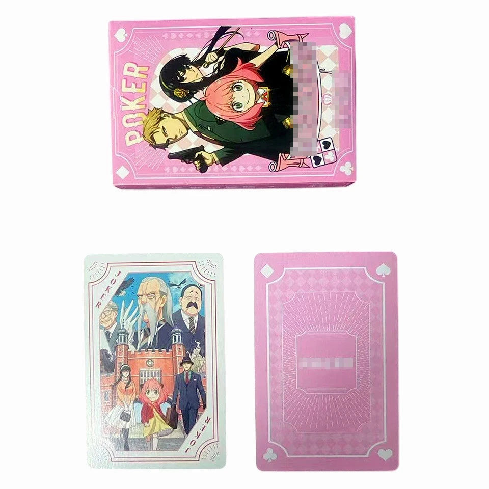 Spy X Family Playing Cards Poker Board Games Anime Anya Child Kids Toys Children Toy Deck Card Game Manga Twilight Yor Forger