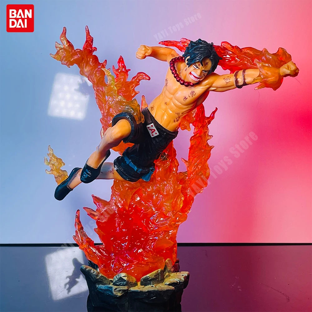 New One Piece Anime Figure GK Portgas D. Ace Action Figure PVC Collection Cartoon Model Doll Gift Toys Decoration