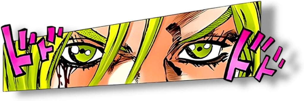 Jojo'S Bizarre Adventure Bruno Bucciarati Anime Vinyl Car Decal | Jojo Sticker Waterproof Removable Laptop Car Accessory | Anime Car Decor Vinyl Transfer Sticker for Fans and Collectors (STONEFREE)