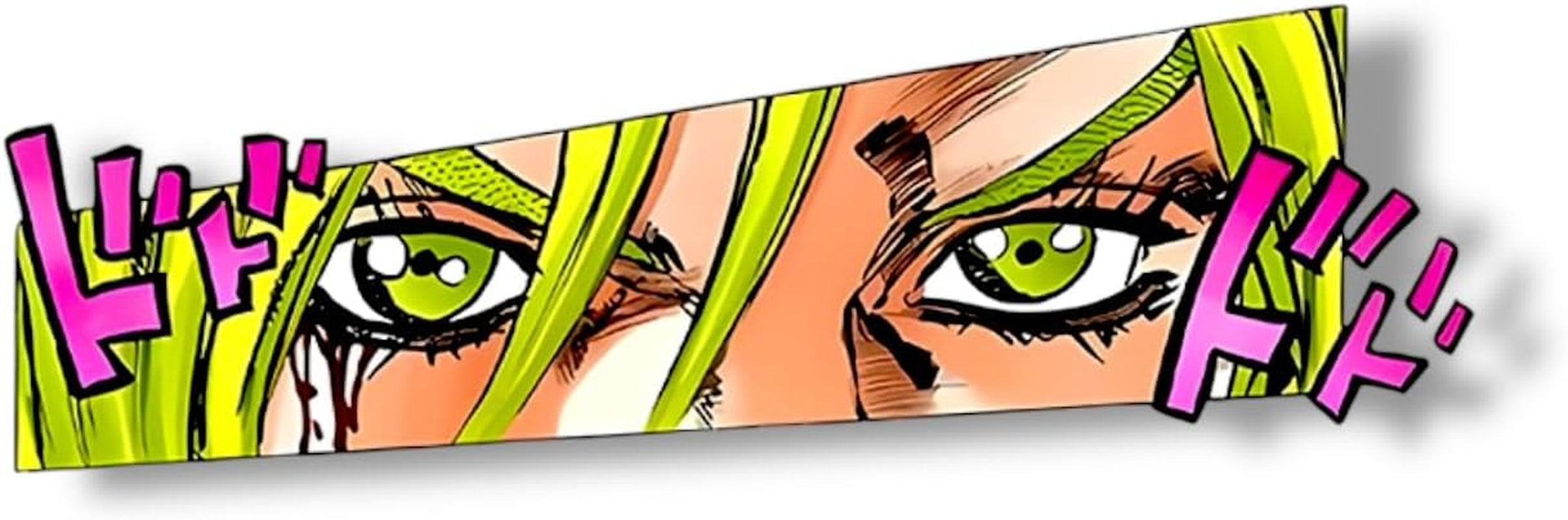 Jojo'S Bizarre Adventure Bruno Bucciarati Anime Vinyl Car Decal | Jojo Sticker Waterproof Removable Laptop Car Accessory | Anime Car Decor Vinyl Transfer Sticker for Fans and Collectors (STONEFREE)