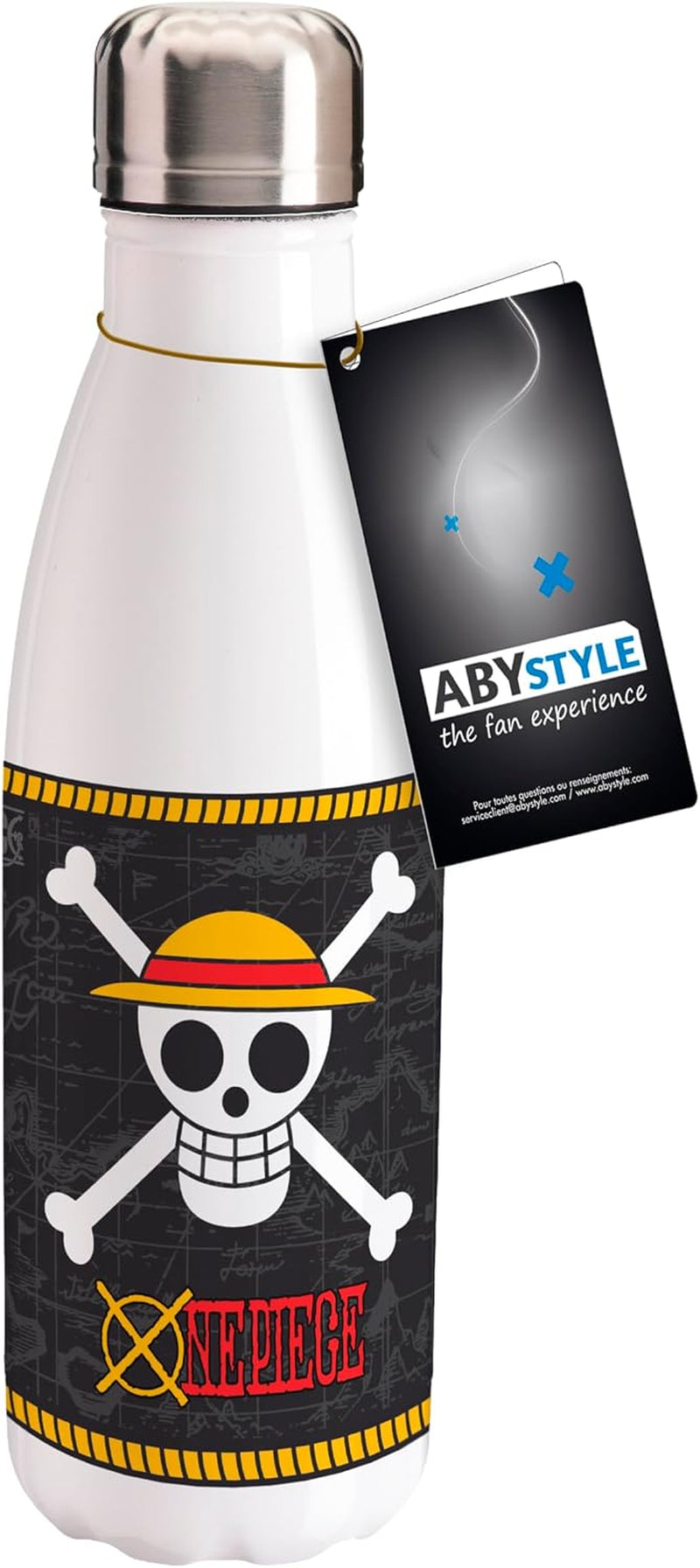 One Piece Straw Hat Pirates Water Bottle 16.9 Fl Oz Anime Manga Drinkware Home & Kitchen Merch Gift