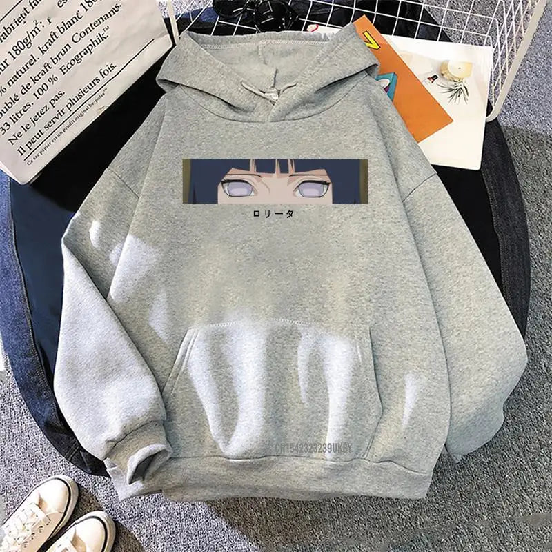 Hinata Hoodie Japanese INS Hinata Anime Printing Loose Sweatshirts Streetwear Men Womens Oversized Hoodies