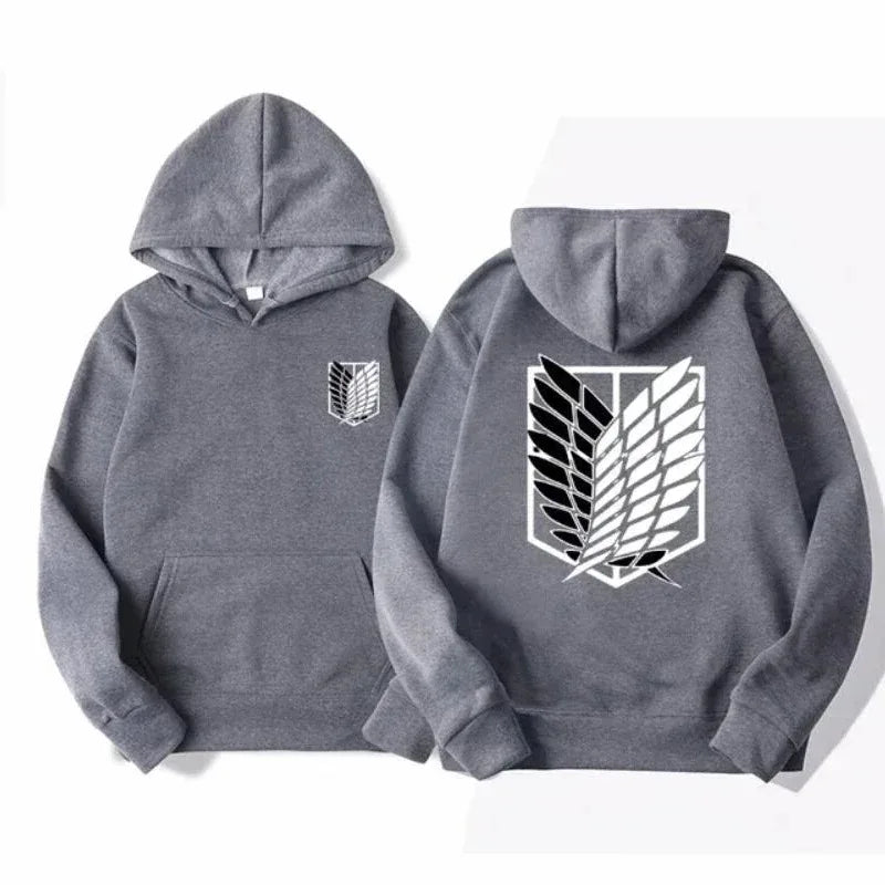 Attack on Titan Men'S Hoodie Anime Hoodies Men Women Streetwear Pullover Harajuku Shingeki No Kyojin Hoodies Sweatshirt Clothes