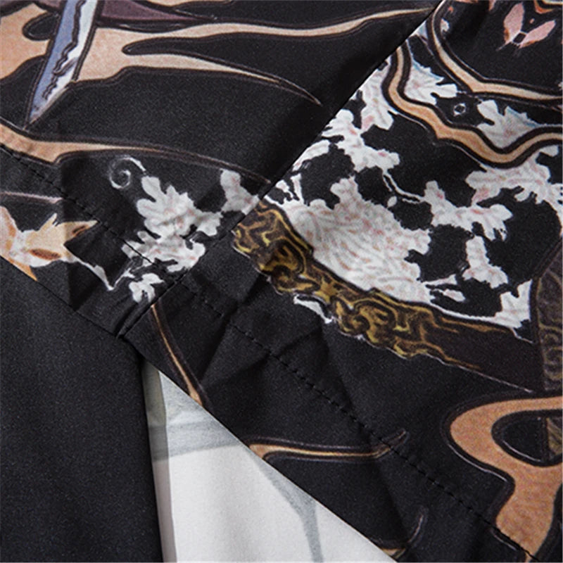 Bebovizi Summer Beauty Samurai Traditional Kimono Japanese Anime Clothes Cardigan Cosplay Men Women Yukata Female Shirt Blouse