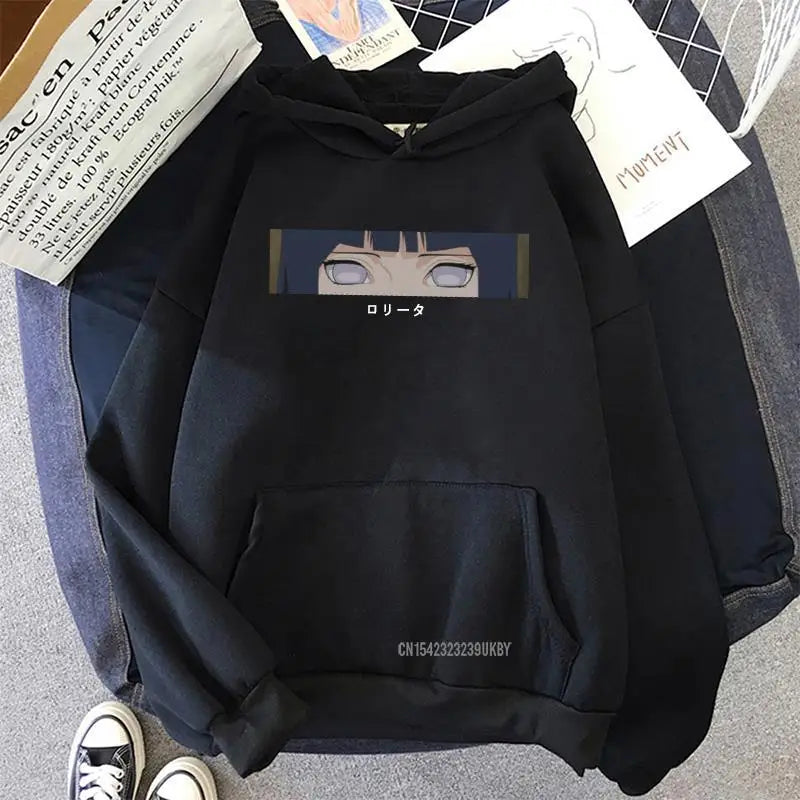 Hinata Hoodie Japanese INS Hinata Anime Printing Loose Sweatshirts Streetwear Men Womens Oversized Hoodies