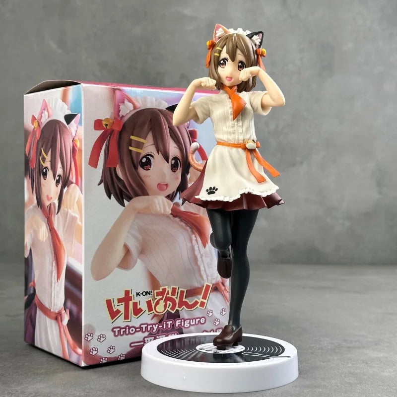 K-On! Cat-Themed Azusa Nakano & Yui Hirasawa Cute Anime Girl Figure Model Ornaments Toy Wholesale