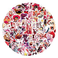 60/120Pcs Cartoon Hotel Graffiti Stickers Anime Figure Alastor Charlie Morton Skateboard Refrigerator Waterproof Stickers