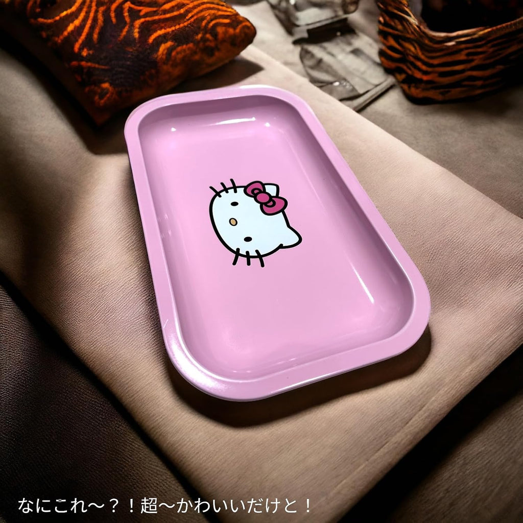 Anime Rolling Tray 11X7 Anime Ash Tray Premium Metal Gold Plating Jewelry Decorative Trendy Gifts Zerotwo Merch Otaku Gift Gaming Desk Decroation (002)