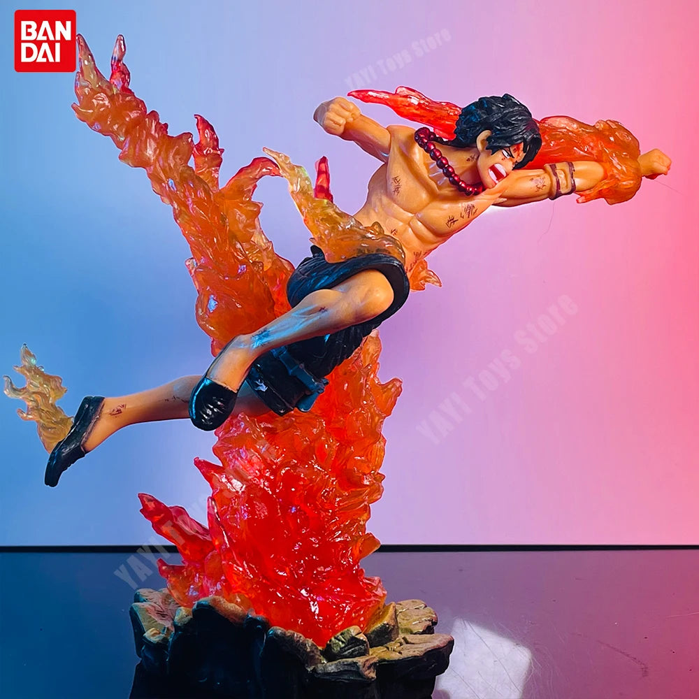 New One Piece Anime Figure GK Portgas D. Ace Action Figure PVC Collection Cartoon Model Doll Gift Toys Decoration