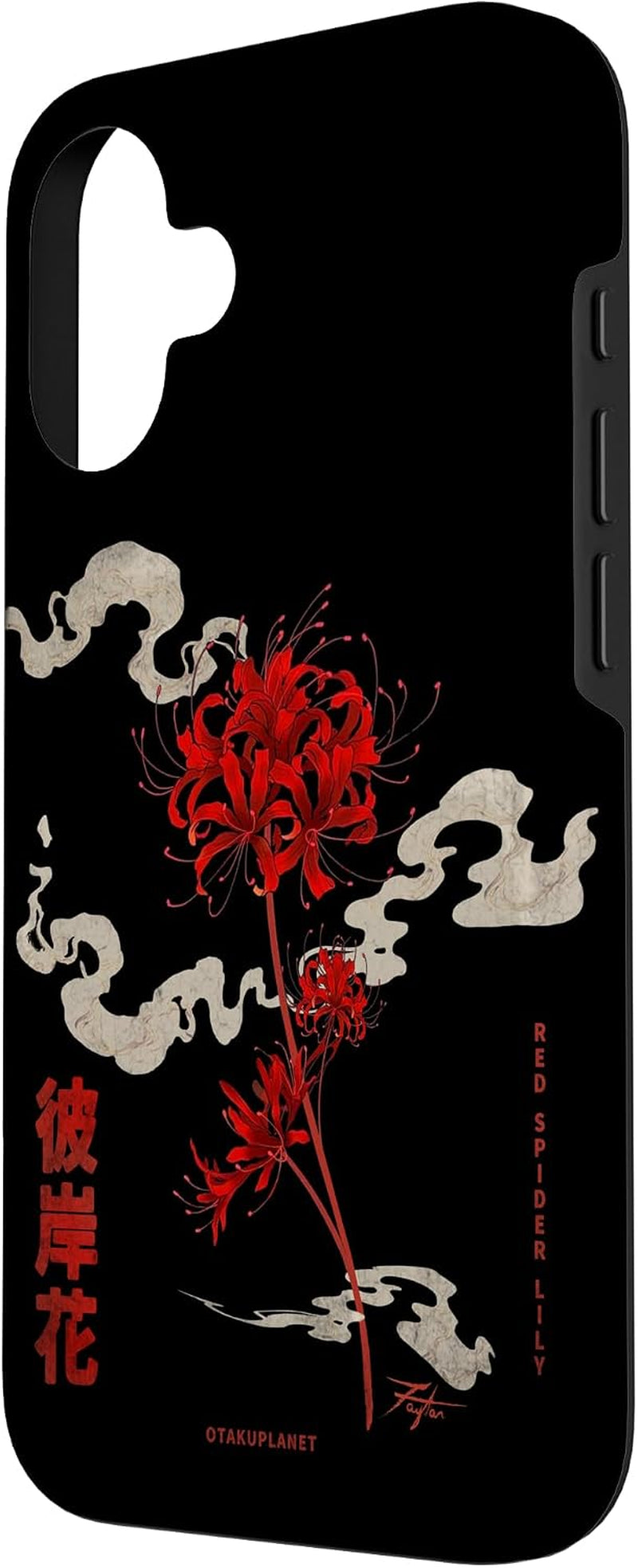 Higanbana or Red Spider Lily in 90S Harajuku Aesthetic Style Case for Iphone 16