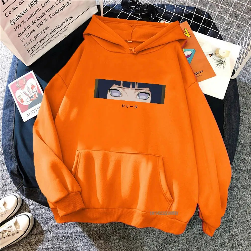 Hinata Hoodie Japanese INS Hinata Anime Printing Loose Sweatshirts Streetwear Men Womens Oversized Hoodies