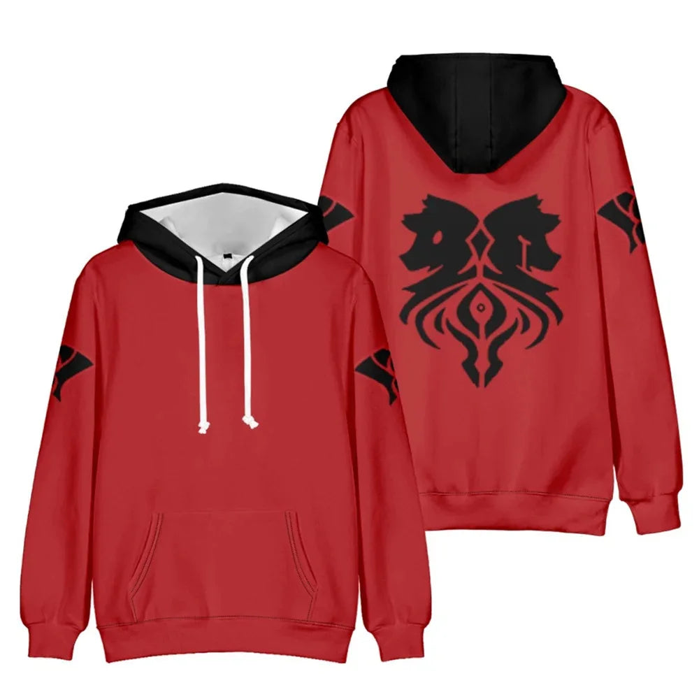 Aphmau Cosplay Hoodies Aaron Zipper Varsity Jacket Merch Zip up Hoodies Crewneck Sweater Merch Winter Men/Women KPOP Sweatshirt