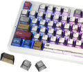Retro PBT Keycaps,Anime Themed Japanese Manga Key Caps,Cherry Profile Shine through Side Printed Keycaps 137 Keys Set for 60 65 75 100 Percent MX Switches Double Shot Backlit Keyboard-Colorful