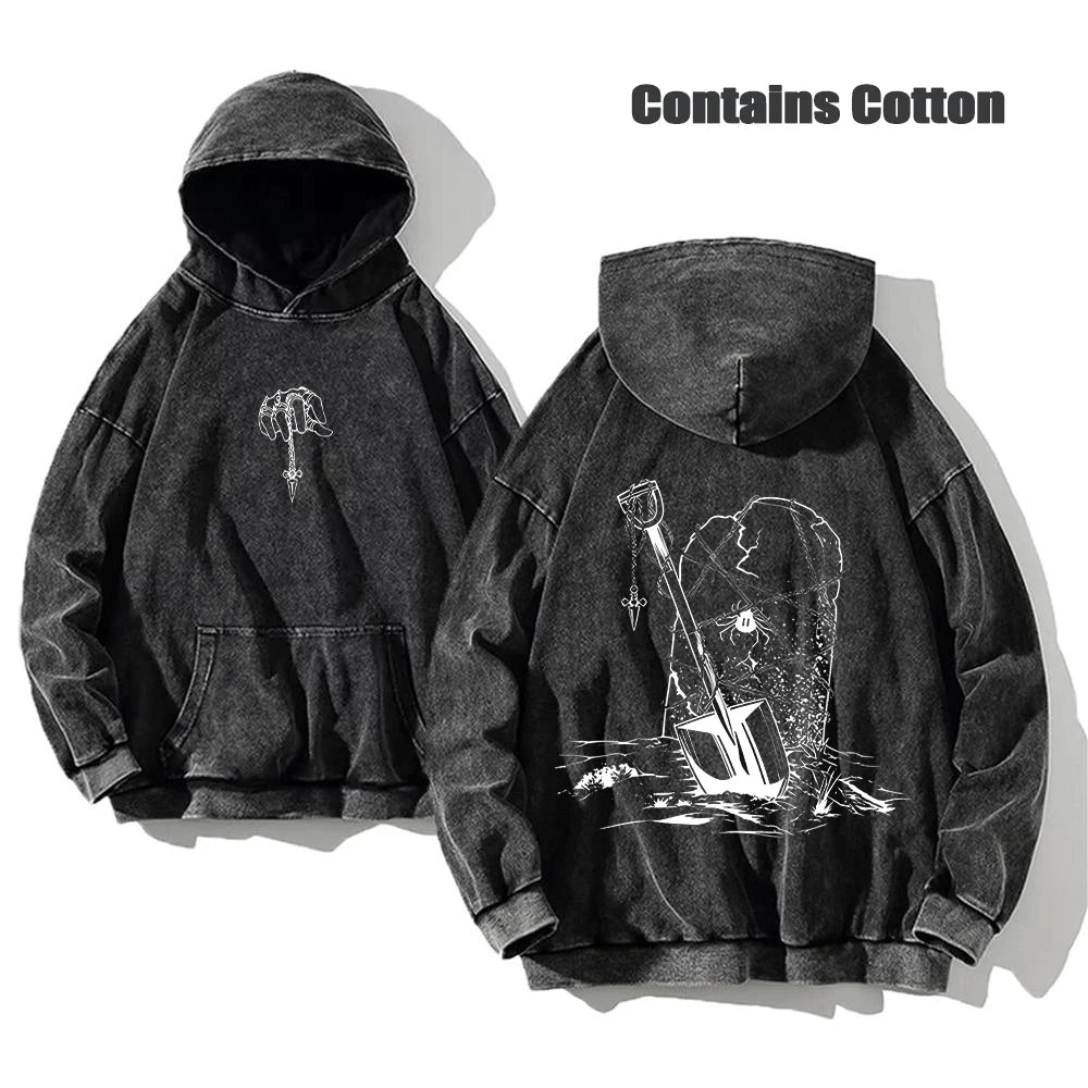 Hunter X Hunter Washed Hoodies Manga Printed Hoodie