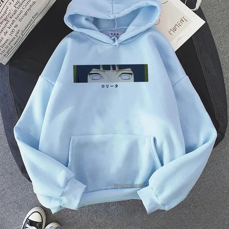 Hinata Hoodie Japanese INS Hinata Anime Printing Loose Sweatshirts Streetwear Men Womens Oversized Hoodies